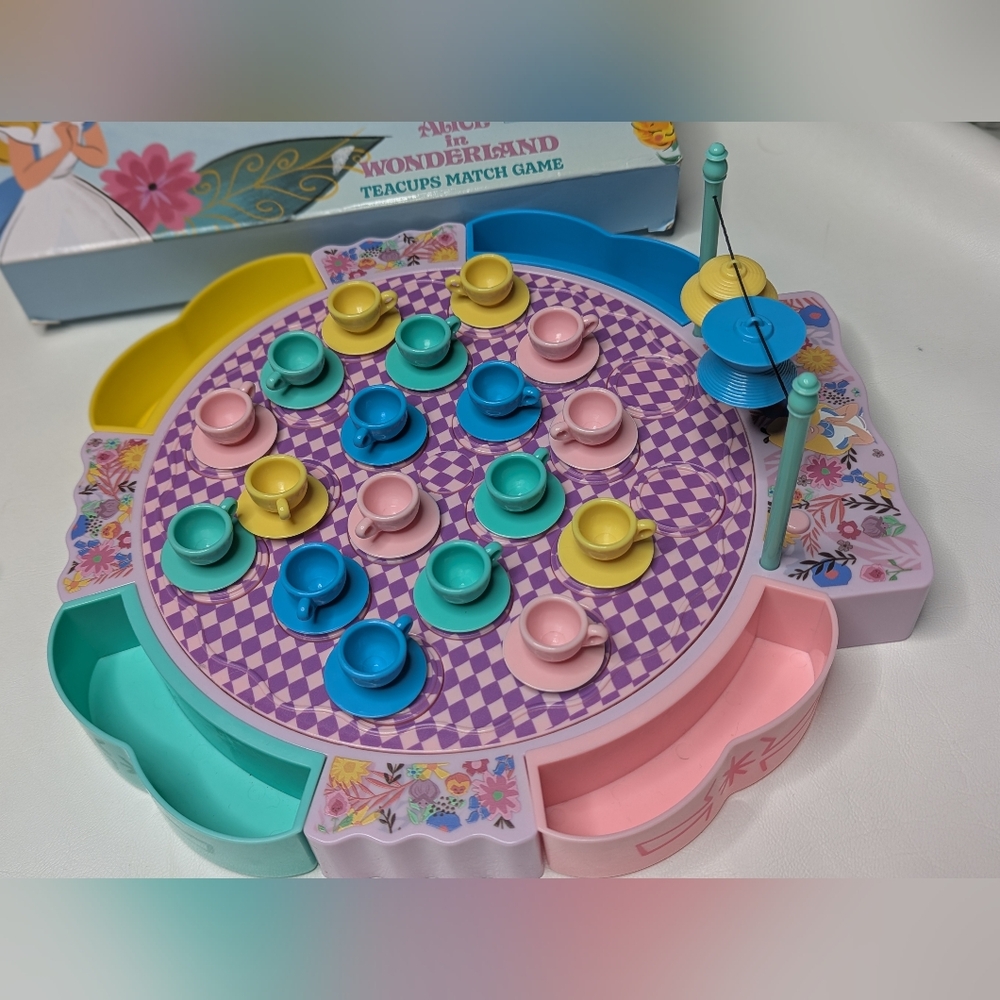 Alice In Wonderland Disney Parks Teacups Match Game